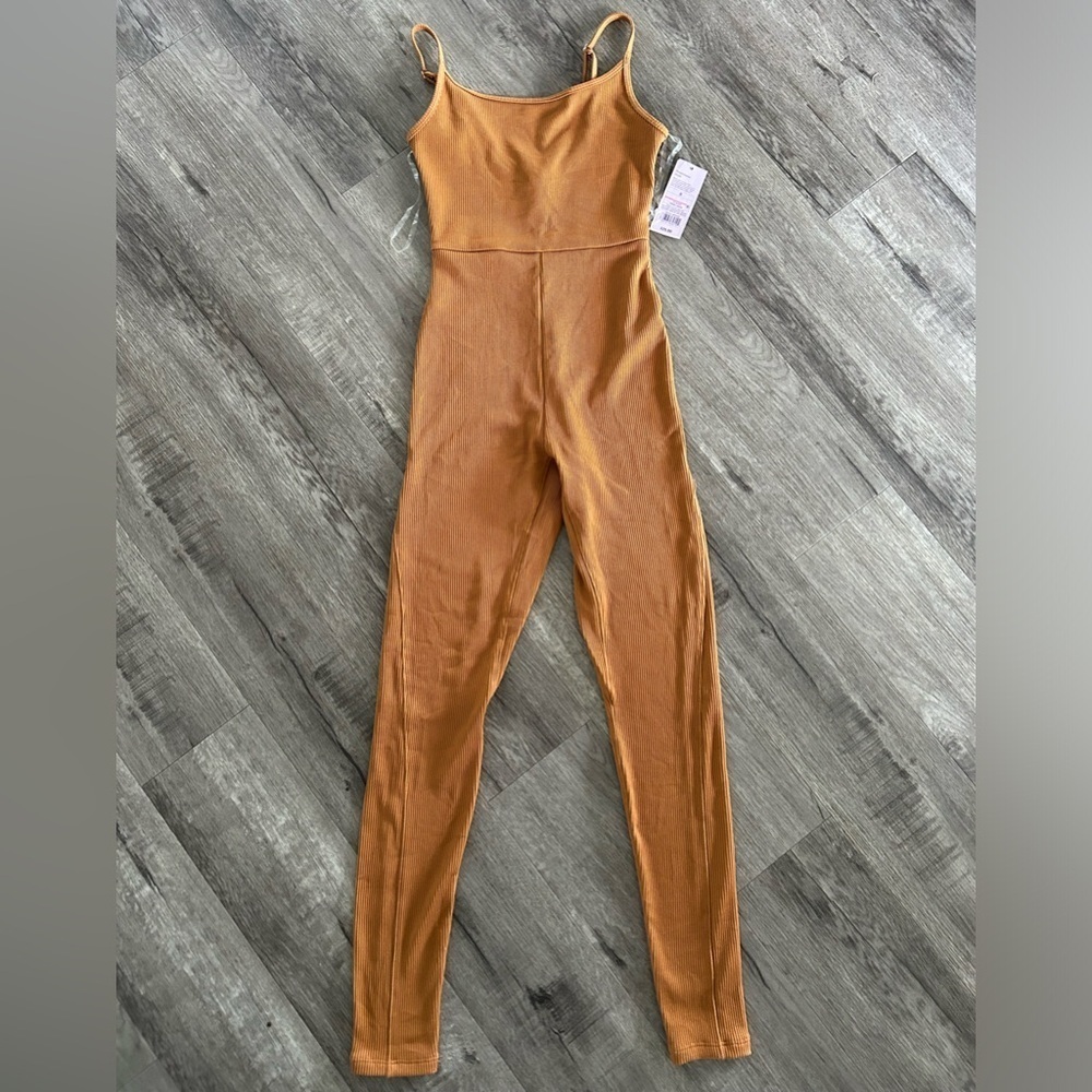 NWT Wild Fable Women’s Ribbed Jumpsuit Tan XS